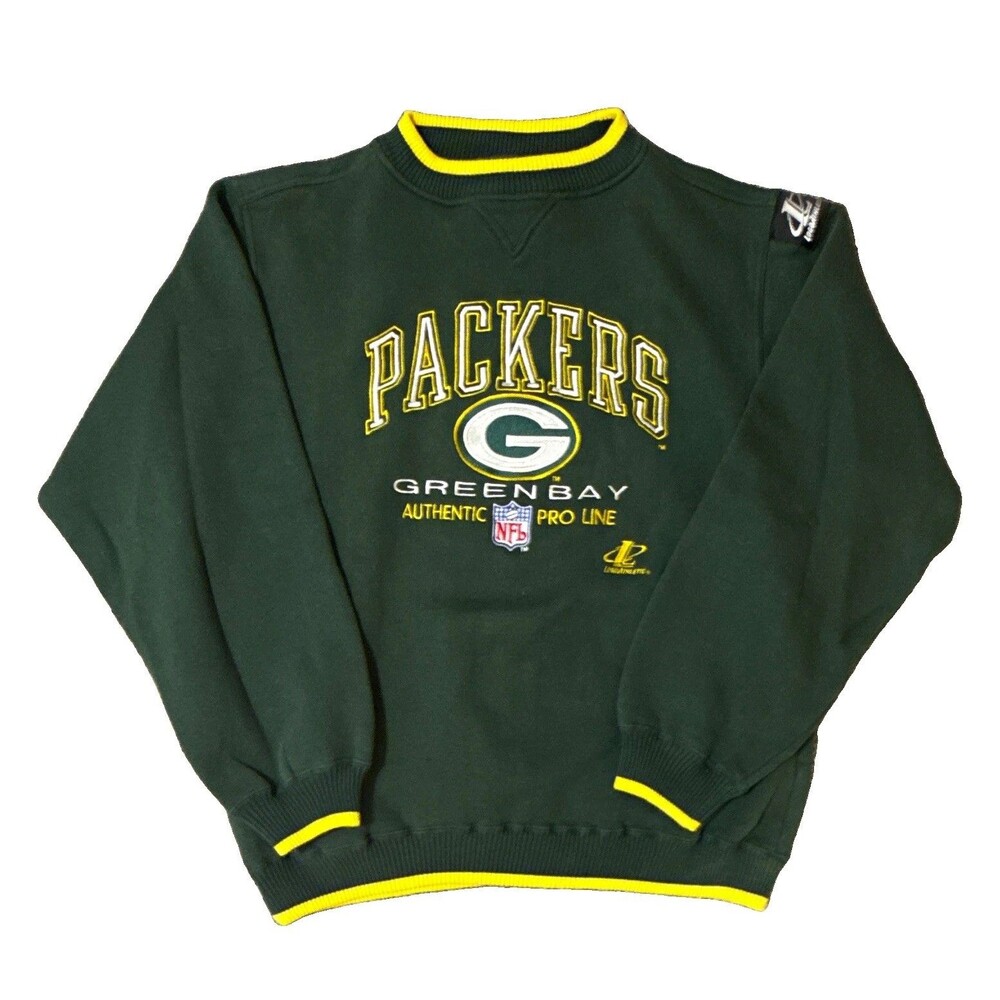 Vintage 90s NFL Green Bay Packers Logo Athletic Pro Line Sweatshirt XL